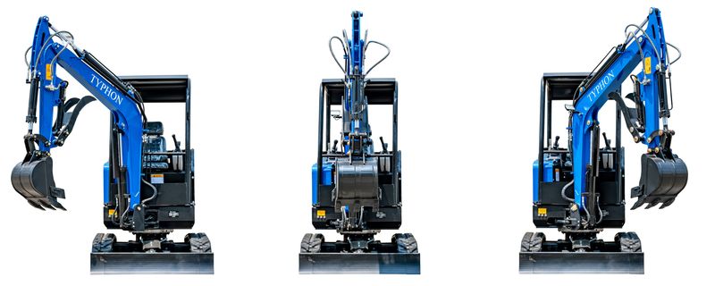 Top Compact & Mini Excavator Diggers- TYPHON Machinery