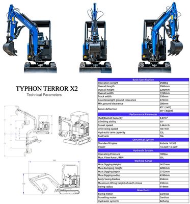 Top Compact & Mini Excavator Diggers- TYPHON Machinery