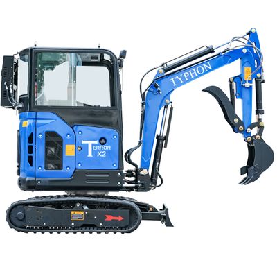 TYPHON TERROR X2 Mini Excavator 2.7 Ton EPA Diesel Kubota V1505 Engine USA
