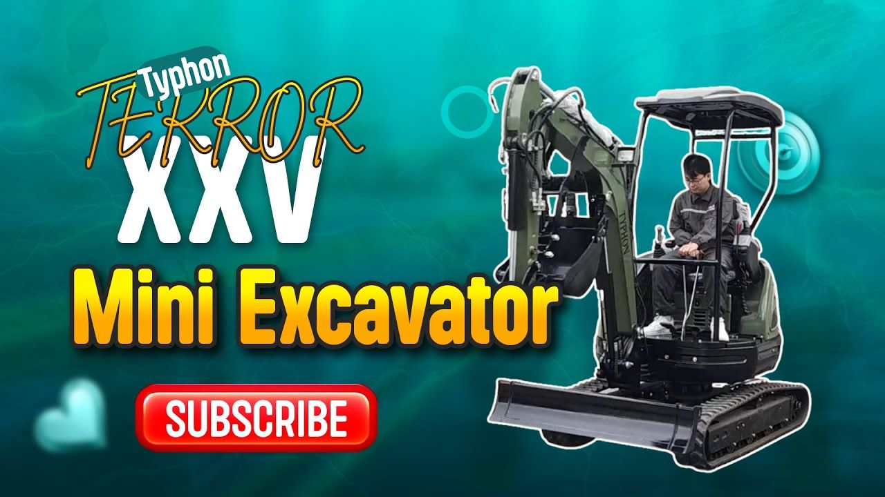 TYPHON TERROR XXV 2.5 Ton Mini Excavator KUBOTA Diesel