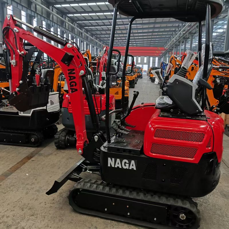 TYPHON NAGA XIII PRO Mini Excavator – 1.3 Ton Trench Digger with Canopy, Hydraulic Thumb Clip, 22.1hp Honda Engine USA