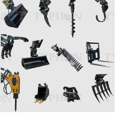 All-in-One 12 PCS Attachment Set Tool Fits 2-3 ton Mini Excavator Terror XXV