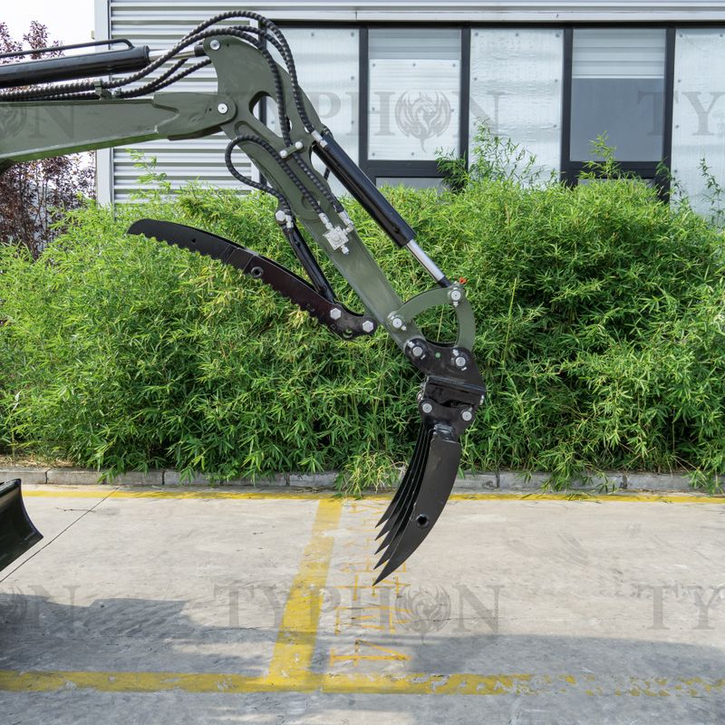 Top Compact & Mini Excavator Diggers- TYPHON Machinery Mini Excavator Rake Compact Attachment General for for TERROR XXV and other 2.1-3 Ton Mini Excavators USA