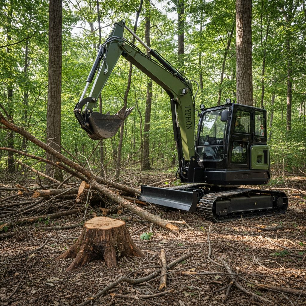 TYPHON TERROR LXV 6.6 Ton Excavator Kubota V2607 56.9HP AC/Heater