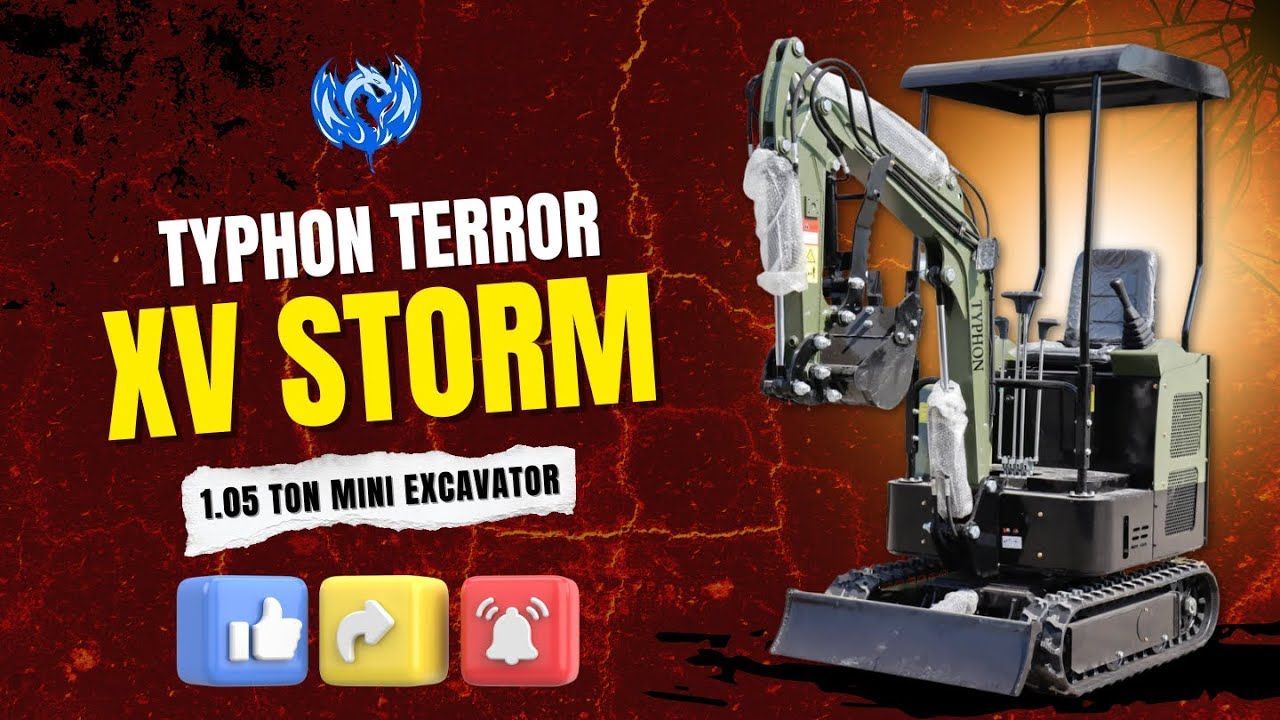 TYPHON TERROR XV STORM Mini Excavator – 1.05 Ton