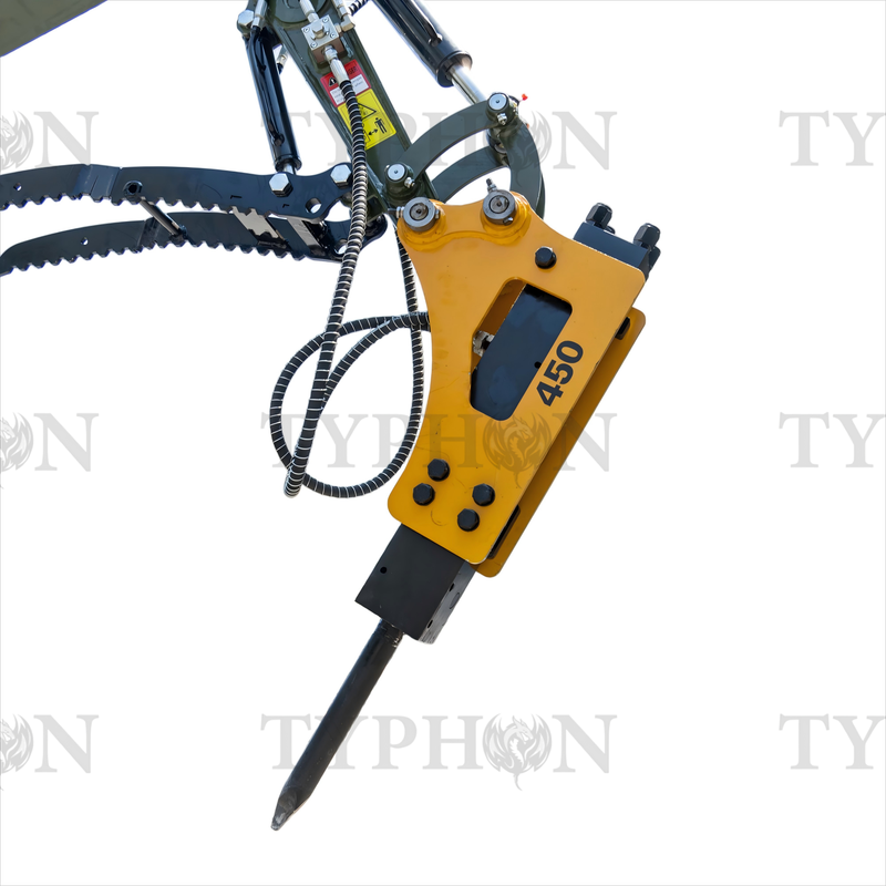 Hydraulic Hammer Attachment Hydraulic Breaker Hammer for TERROR XXV and other 2.1-3 Ton Mini Excavators USA