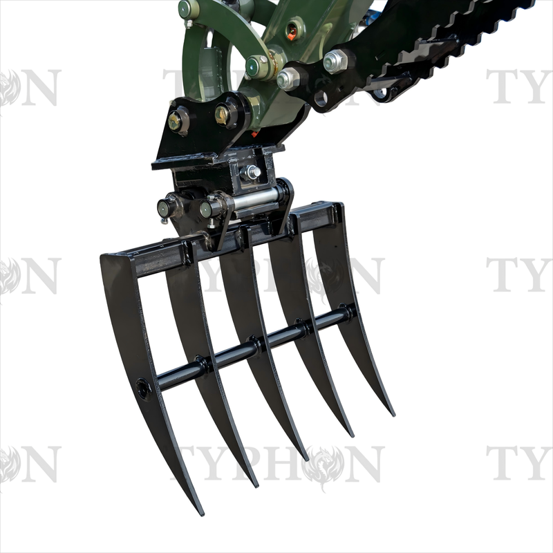 Mini Excavator Rake Compact Attachment General for for TERROR XXV and other 2.1-3 Ton Mini Excavators USA