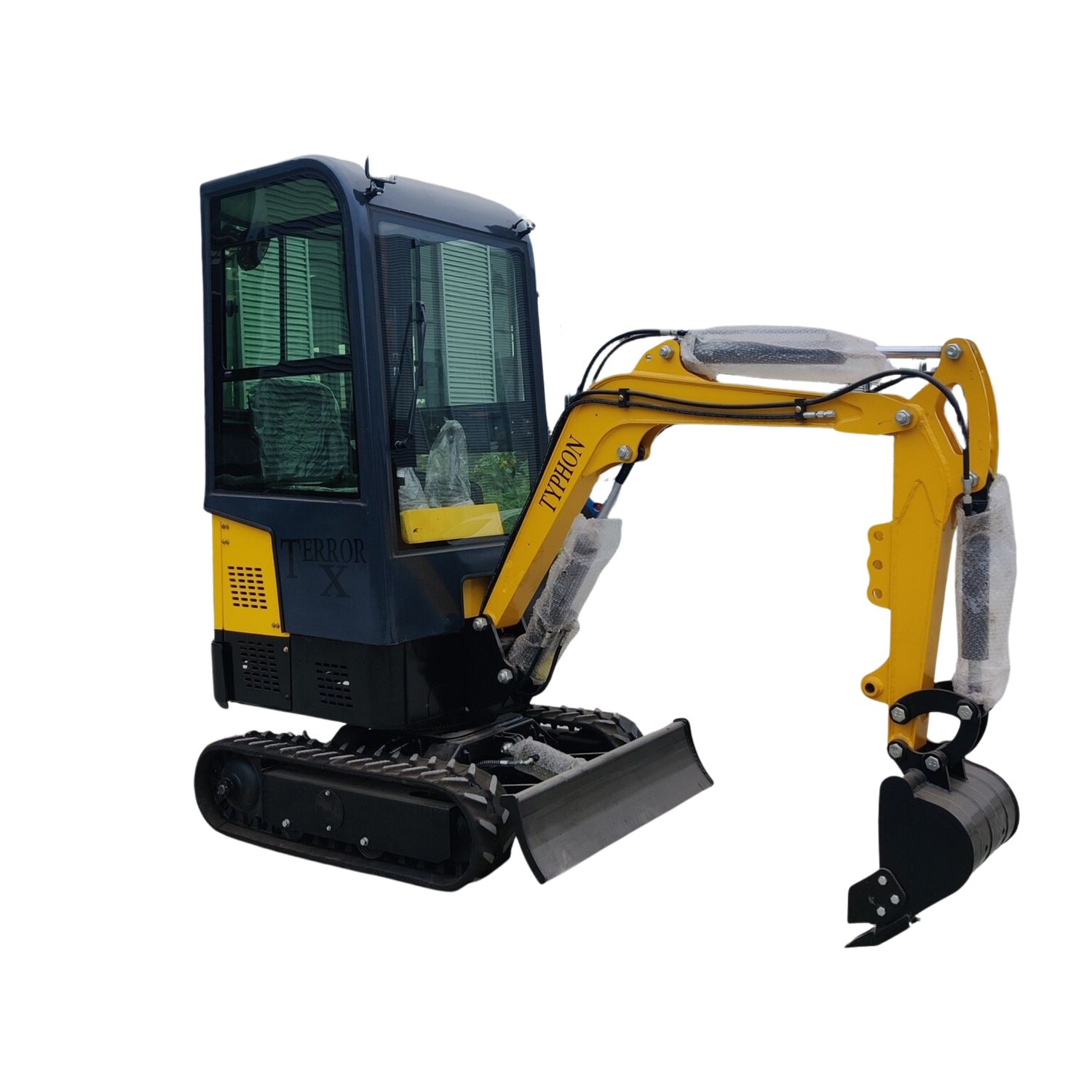 TYPHON Terror X Mini Excavator – 2,500lb Trench Digger w Cabin USA TYPHON Terror X Mini Excavator – 2,500lb Trench Digger w Cabin USA
