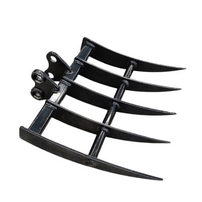 Rake: Mini Excavator Attachment for Grading, Leveling, Loosening , Removing Soil USA Rake: Mini Excavator Attachment for Grading, Leveling, Loosening , Removing Soil USA