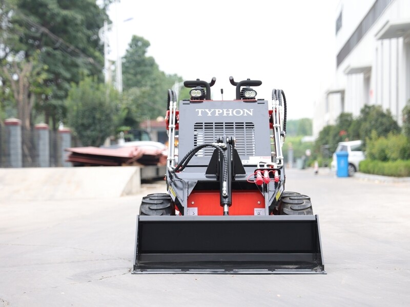 Top Compact & Mini Excavator Diggers- TYPHON Machinery Brand New TYPHON STOMP 1,800lbs Mini Skid Steer 23.5HP Wheel Gas EPA B & S Engine USA
