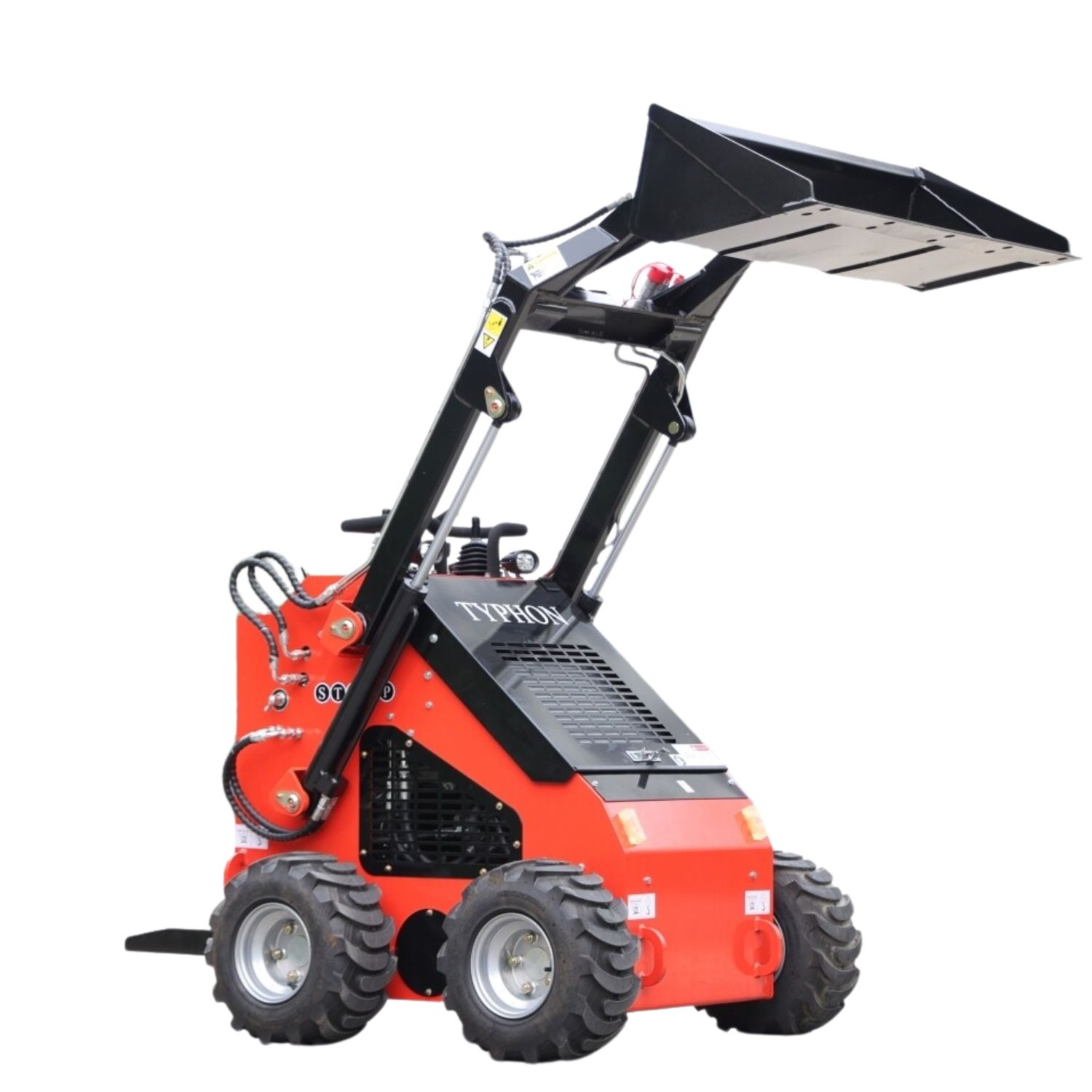 Brand New TYPHON STOMP 1,800lbs Mini Skid Steer 23.5HP Wheel Gas EPA B & S Engine USA Brand New TYPHON STOMP 1,800lbs Mini Skid Steer 23.5HP Wheel Gas EPA B & S Engine USA