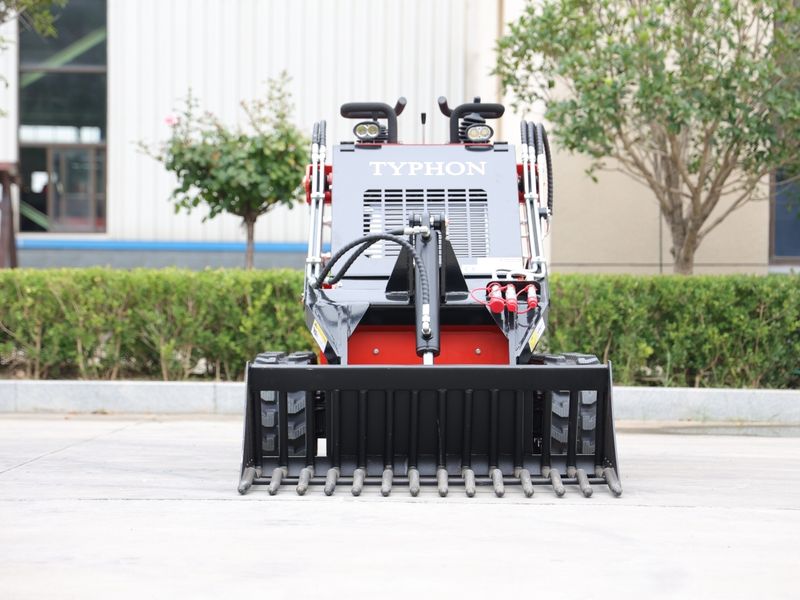 Top Compact & Mini Excavator Diggers- TYPHON Machinery Skid Steer Loader Attachment Rock Bucket USA