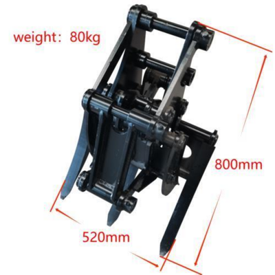 Top Compact & Mini Excavator Diggers- TYPHON Machinery Mini Excavator Attachment Grapple Wide Opening Grabber For 2 to 3.5 ton Diggers For TERROR X2 PRO