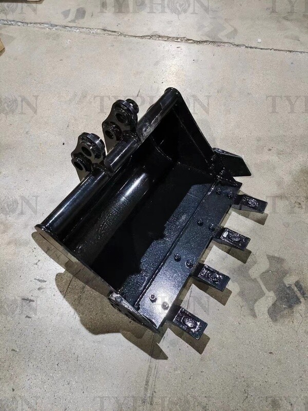 Top Compact & Mini Excavator Diggers- TYPHON Machinery 2-3.5 Ton Mini Excavator Attachment 600mm Teeth Bucket Trenching Buckets 23 inch For TERROR X2 PRO