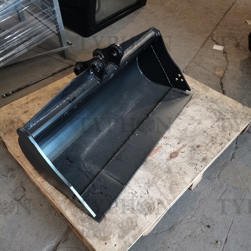 Top Compact & Mini Excavator Diggers- TYPHON Machinery Excavator Attachment Tilt Bucket 47" Hydraulic Tilting Bucket 1200mm Heavy Duty For TERROR X2 PRO