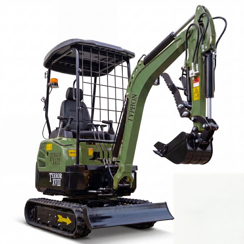 2025 4,000 lb TYPHON TERROR XVIII Mini Excavator Rubber Track with Kubota Diesel Engine USA 2025 4,000 lb TYPHON TERROR XVIII Mini Excavator Rubber Track with Kubota Diesel Engine USA