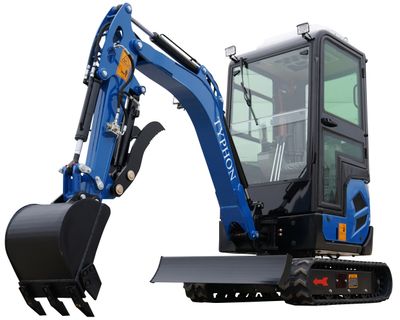 2025 4,000 lb TYPHON TERROR XVII Cabin Mini Excavator Rubber Track with Kubota D902 Diesel Engine USA