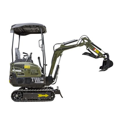 TYPHON TERROR XIII PRO Mini Excavator – 1.3 Ton Trench Digger with Canopy, Hydraulic Thumb Clip, 22.1hp Honda Engine USA TYPHON TERROR XIII PRO Mini Excavator – 1.3 Ton Trench Digger with Canopy, Hydraulic Thumb Clip, 22.1hp Honda Engine USA