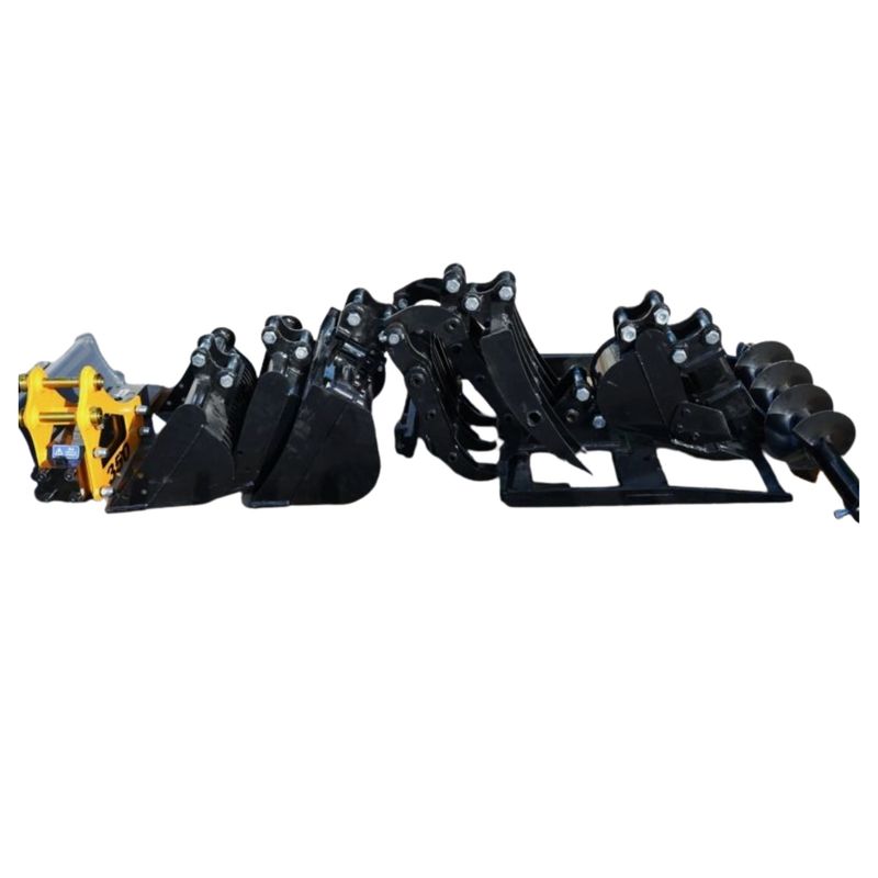 11-in-1 Mini Excavator Attachment Combo Kit All Essential Tools for Worksites 11-in-1 Mini Excavator Attachment Combo Kit All Essential Tools for Worksites