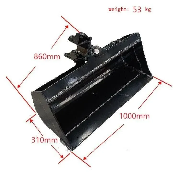 Excavator Attachment 1000mm Tilt Bucket 39 Excavator Attachment 1000mm Tilt Bucket 39" Hydraulic Tilting Bucket Heavy Duty USA TERROR X2 PRO