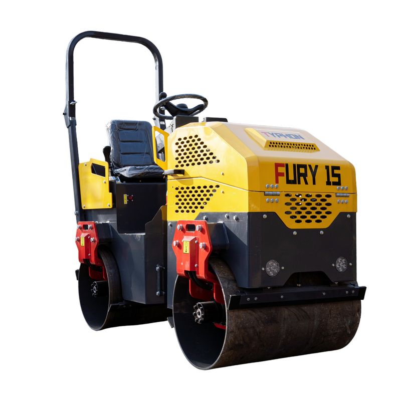 TYPHON FURY 15 Mini Road Roller 1.5Ton 13.5 hp B&S Gas Engine Hydraulic Steering TYPHON FURY 15 Mini Road Roller 1.5Ton 13.5 hp B&S Gas Engine Hydraulic Steering