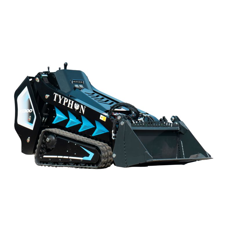 Top Compact & Mini Excavator Diggers- TYPHON Machinery 4-In-1 Bucket Combo Mini Skid Steer attachment for TYPHON STOMP X1300 & STOMP 509