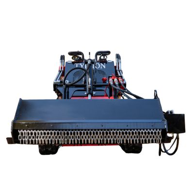 Top Compact & Mini Excavator Diggers- TYPHON Machinery 1450mm Heavy Duty Flail Mower Attachment 19 Teeth for TYPHON Mini Skid Steer