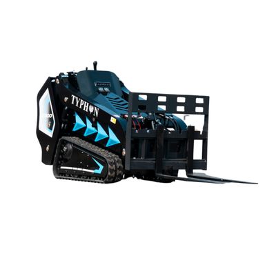 Top Compact & Mini Excavator Diggers- TYPHON Machinery 1000mm Pallet Fork & Hay Frame Attachment for TYPHON STOMP X1300 & STOMP 509 Mini Skid Steers