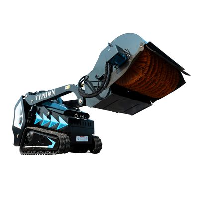 Hydraulic Pickup Sweeper Broom Attachment for TYPHON STOMP X1300 & STOMP 509 Mini Skid Steers