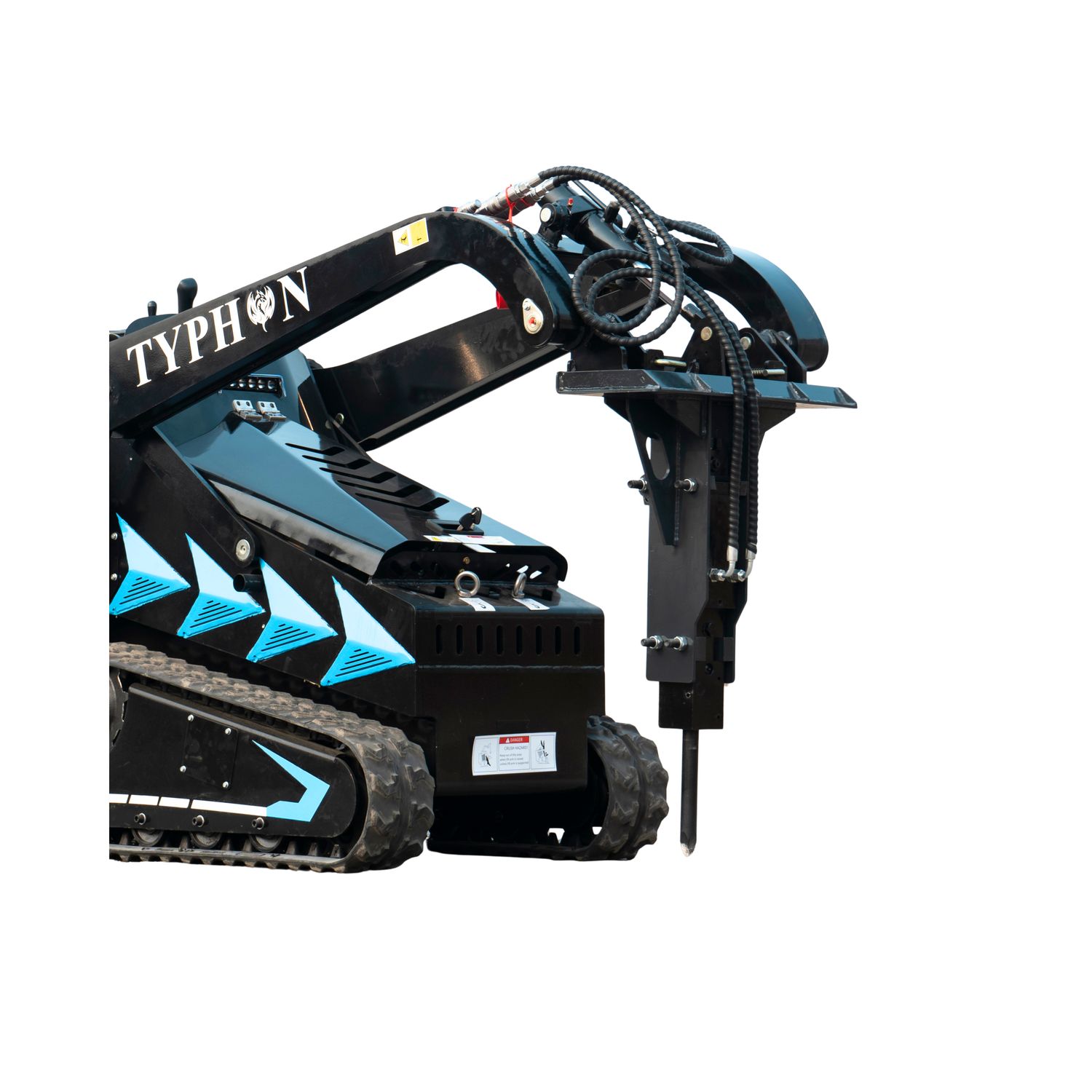 Hydraulic Rock & Concrete Breaker Hammer for TYPHON STOMP X1300 & STOMP 509 Mini Skid Steer Loader