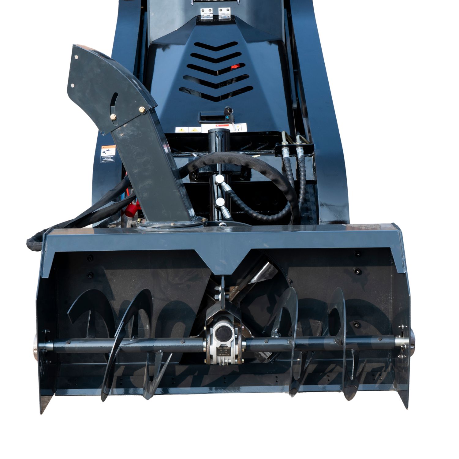 1100mm Hydraulic Snow Blower Attachment for TYPHON STOMP X1300 & STOMP 509 Mini Skid Steers