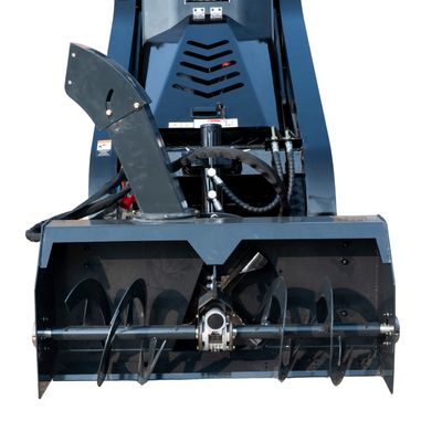 Top Compact & Mini Excavator Diggers- TYPHON Machinery 1100mm Hydraulic Snow Blower Attachment for TYPHON STOMP X1300 & STOMP 509 Mini Skid Steers