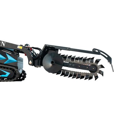 800mm Hydraulic Chain Trencher Attachment for TYPHON STOMP X1300 & STOMP 509 Mini Skid Steers