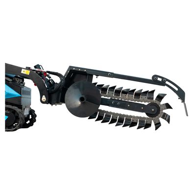 800mm Hydraulic Chain Trencher Attachment for TYPHON STOMP X1300 &amp; STOMP 509 Mini Skid Steers