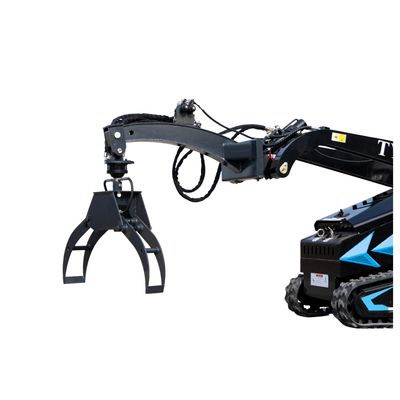 360° Hydraulic Rotary Wood Grabber for TYPHON STOMP X1300 &amp; STOMP 509 Mini Skid Steers