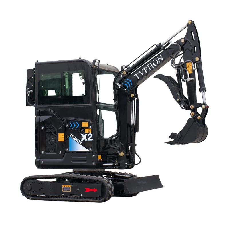 TYPHON TERROR X2 MAX 2.7-Ton Mini Excavator Powerful, Yanmar Engine, Cabin with A/C & Heater, Pilot Control, Boom Swing TYPHON TERROR X2 MAX 2.7-Ton Mini Excavator Powerful, Yanmar Engine, Cabin with A/C & Heater, Pilot Control, Boom Swing