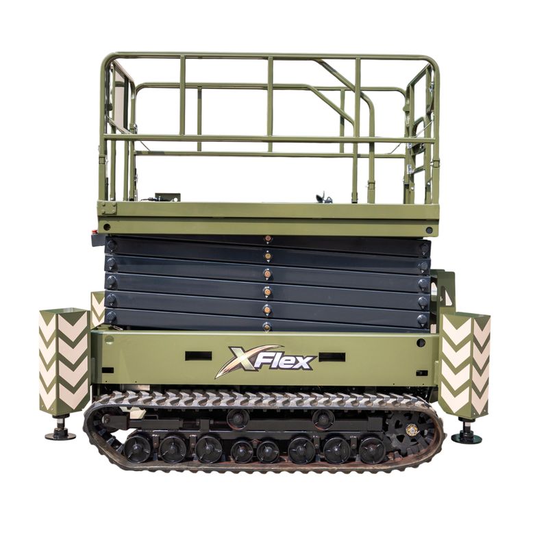 TYPHON xFlex-4068ET Electric Rubber Track Scissor Lift 3.2 Ton with 5.4HP Hydraulic Pump Motor Drive and Hydraulic Lifting Cylinder, 40 ft Max Lifting Height TYPHON xFlex-4068ET Electric Rubber Track Scissor Lift 3.2 Ton with 5.4HP Hydraulic Pump Motor Drive and Hydraulic Lifting Cylinder, 40 ft Max Lifting Height