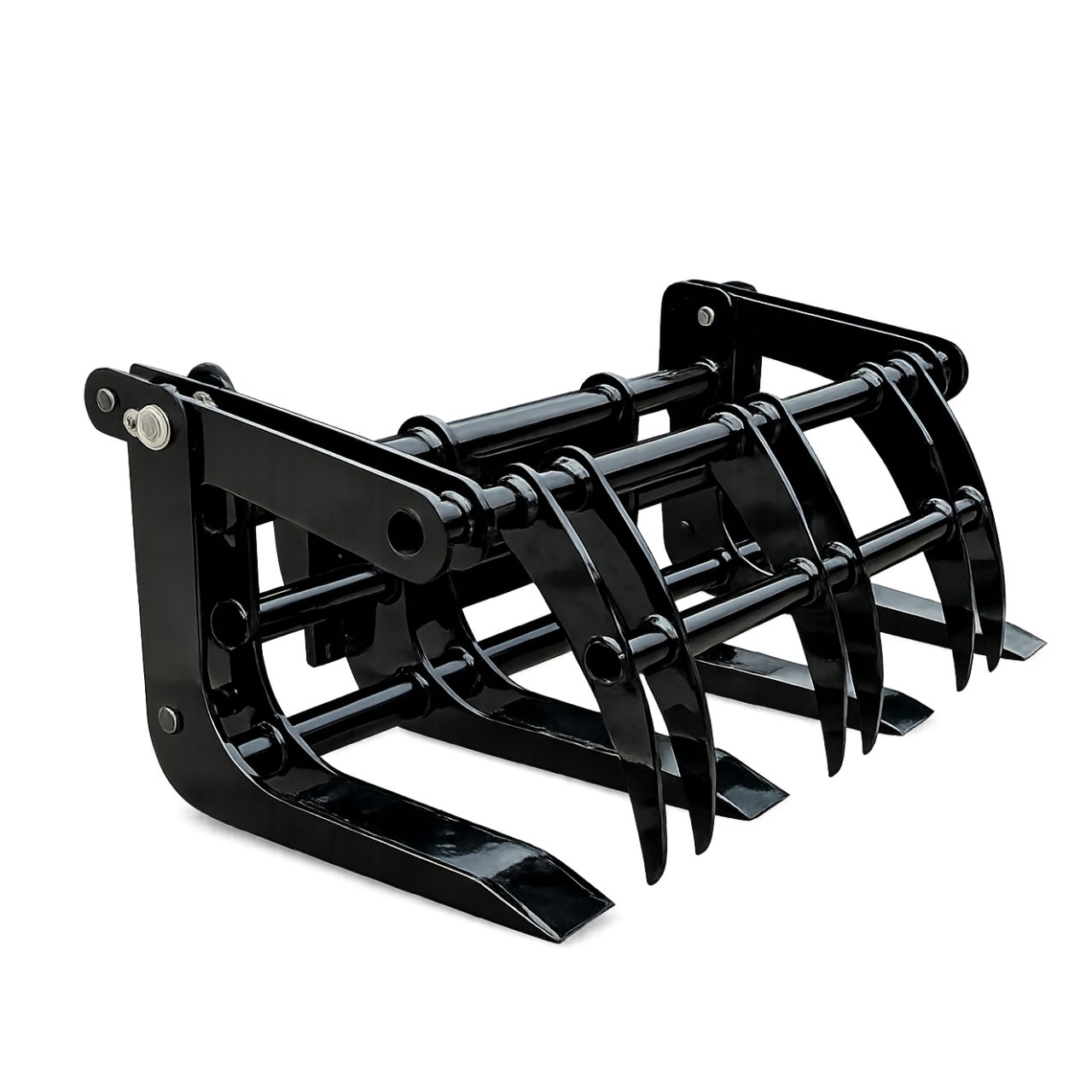 TYPHON Skoop Heavy-Duty Wheel Loader Log Grapple 295 lbs Robust Log & Brush Handler with 6+4 Tine Grip TYPHON Skoop Heavy-Duty Wheel Loader Log Grapple 295 lbs Robust Log & Brush Handler with 6+4 Tine Grip