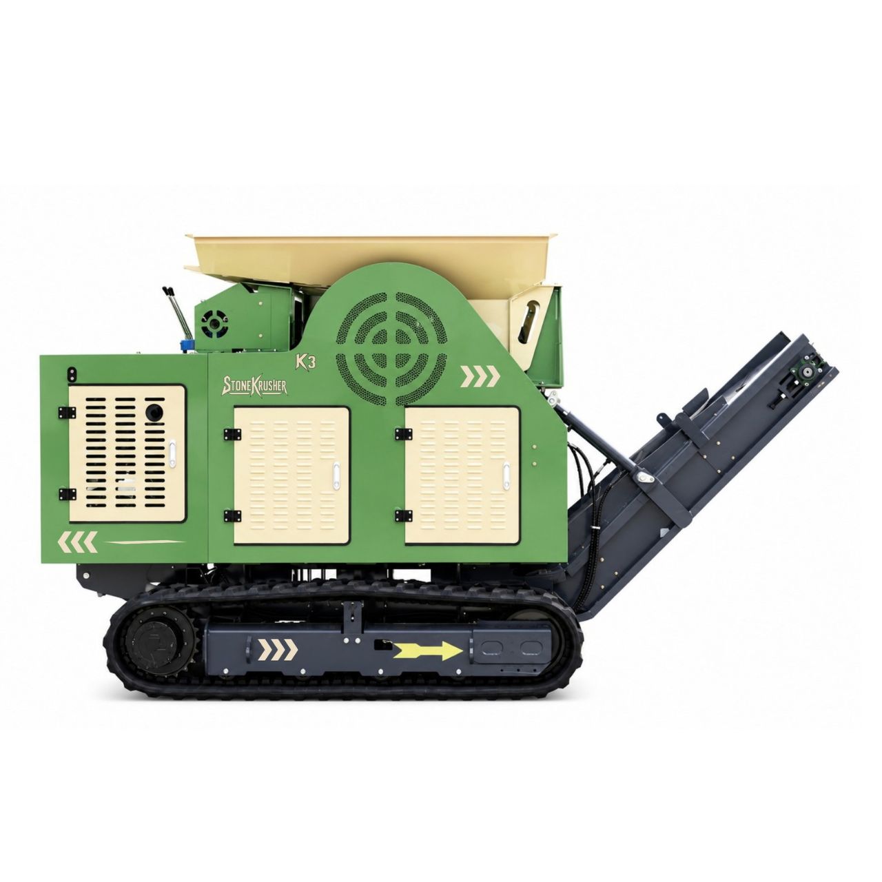 TYPHON STONEKRUSHER K3 Tracked Jaw Crusher – 24.8 HP Kubota D1105, 5–10 TPH, Self-Propelled Mobile Rock Crusher
