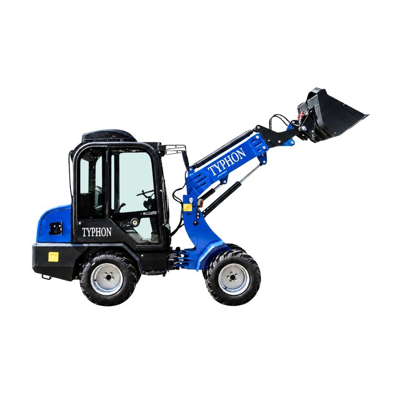 TYPHON Telescopic SKOOP Wheel Loader Cabin Version Kubota D1105 Diesel Engine 1 Ton Max Load Capacity AC & Heater Cabin TYPHON Telescopic SKOOP Wheel Loader Cabin Version Kubota D1105 Diesel Engine 1 Ton Max Load Capacity AC & Heater Cabin