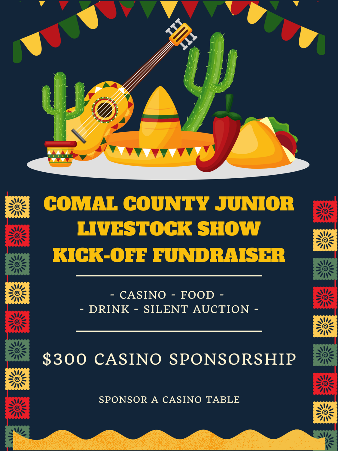 $300 Casino Sponsorship | CCJLSA Kick-Off Fundraiser