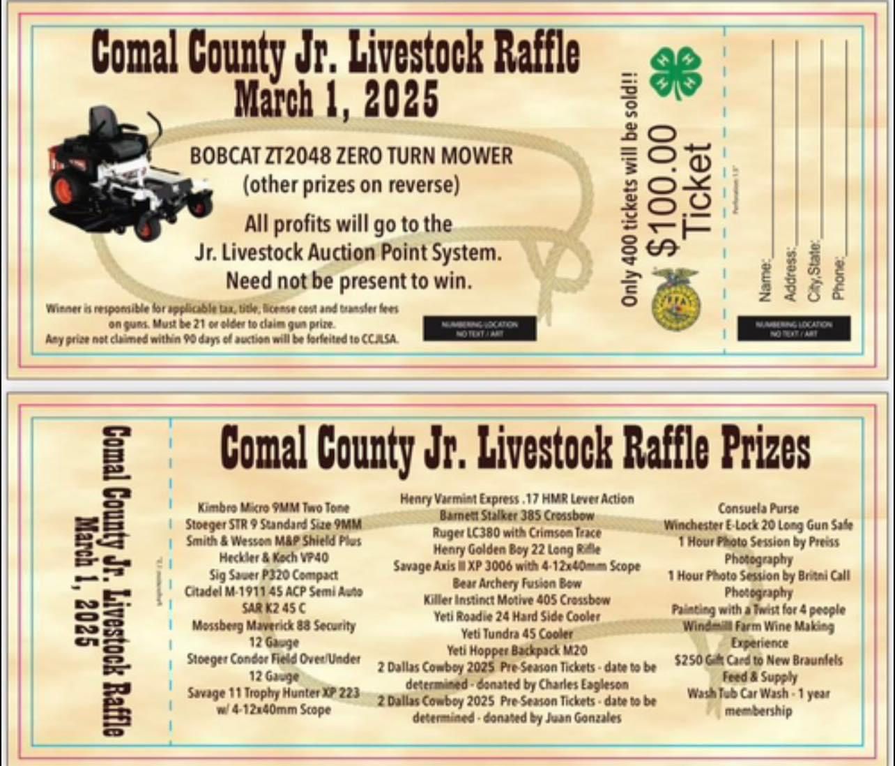 2025 Raffle Ticket