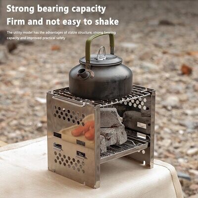 Camping Folding Firewood Stove Outdoor Hiking