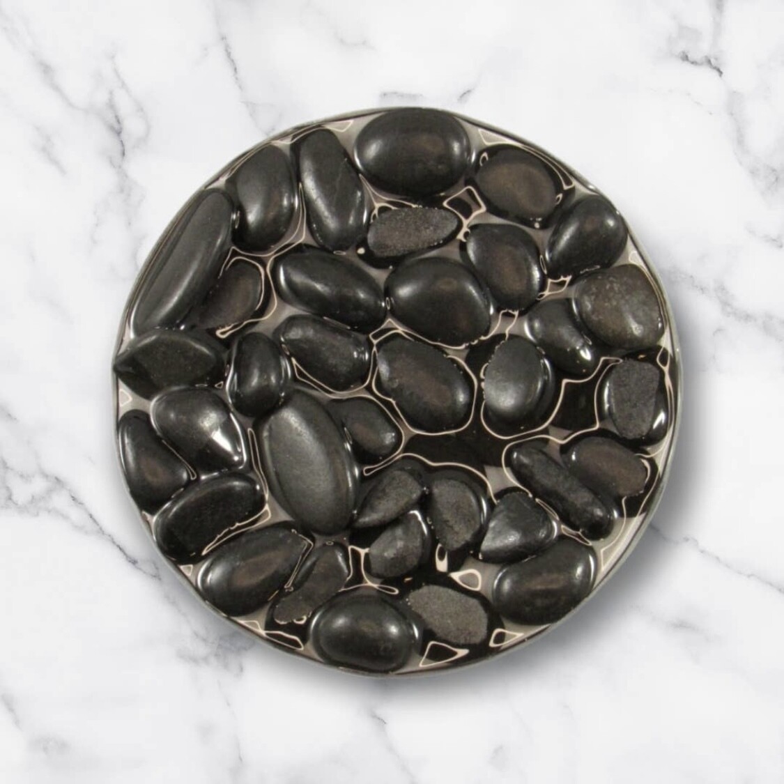 Black Stone Soap/Shower Steamer Dish