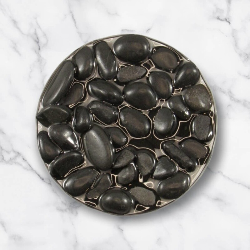 Black Stone Soap/Shower Steamer Dish