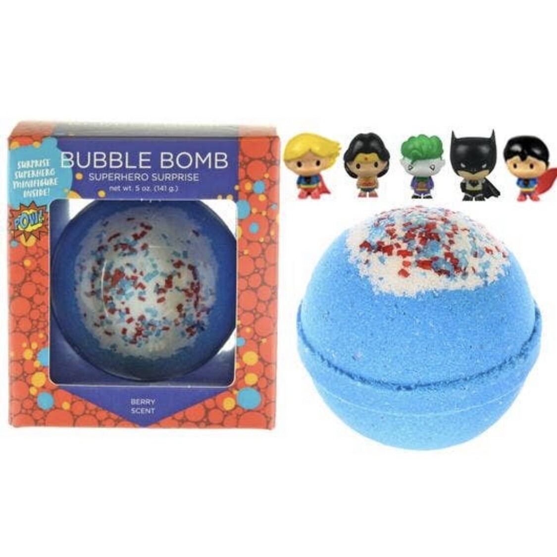 Superhero Surprise Bubble Bath Bomb with Kids Toy