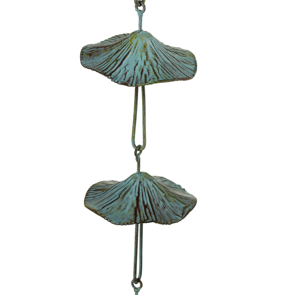 Mushroom Patina Rain Chain