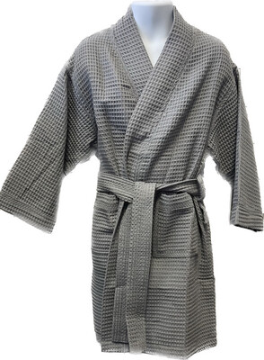 Child&#39;s Waffle Robe-Gray