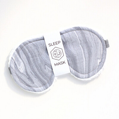 Gray Swirl Eye Mask