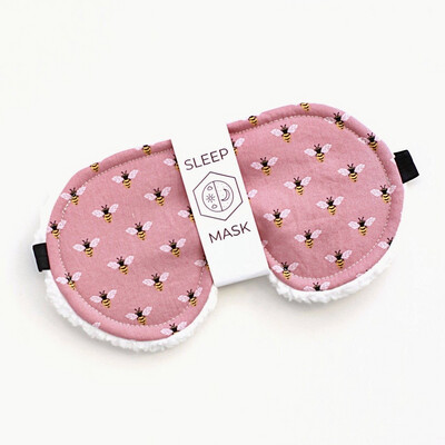 Pink Bee Eye Mask
